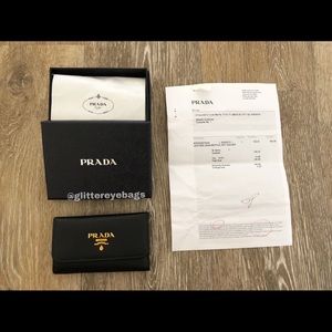 Authentic Prada 6 Ring Key Holder